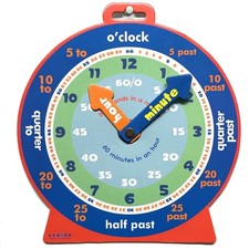 Children Teaching Clock Learning To Tell Time Magnetic Back Educational Clock
