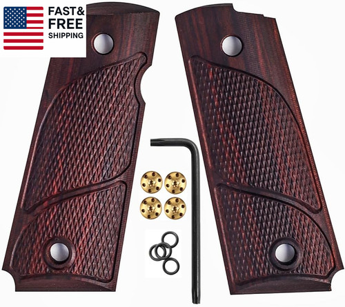 1911 rosewood grips - rosewood,