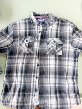 Mantaray Grey Fleece Lined Lumberjack Shirt Size XL