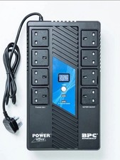 BPC Uninterruptible Power Supply 1000VA UPS with 8 Outlets UK Plug for Home