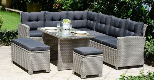 Seater rattan garden corner - 10,