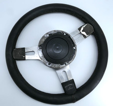 Classic MG Midget Austin Healey Sprite Leather Mountney Steering Wheel & Boss 13