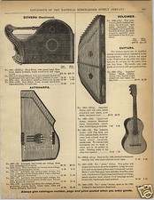 1892 PAPER AD The Arion Guitar