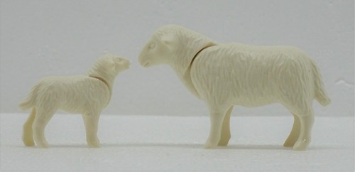 Sheep with lamb white - with,