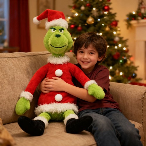 Christmas grinch plush doll - plush,