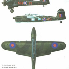 1985 Fairey Swordfish Mk III & Fairey Barracuda Mk II Aircraft 8 x 10.75 in