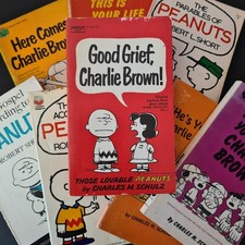 Vintage Peanuts Book Bundle, Vintage Charlie Brown Books, Vintage Snoopy Books