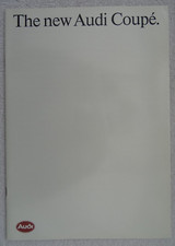 AUDI COUPE Brochure 1988: 2.2, Quattro, Quattro 20V. Colours/trims. 28 pages.