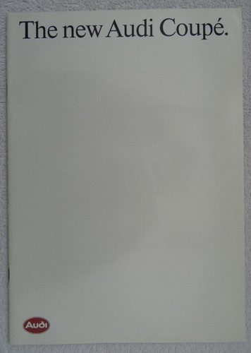 Audi coupe brochure 1988 - 1988:, 2.2