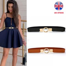 Women's Thin PU Leather Decorative Jeans Dress Belt Chic Waistband Strap Waist