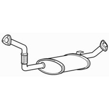 Front Exhaust Pipe & Silencer for Toyota Landcruiser 1HDFT 4.2 (1995-1998)
