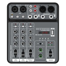 4 Channel Audio Mixer 48V