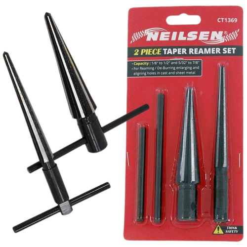 2pc taper reamer set hole - set,
