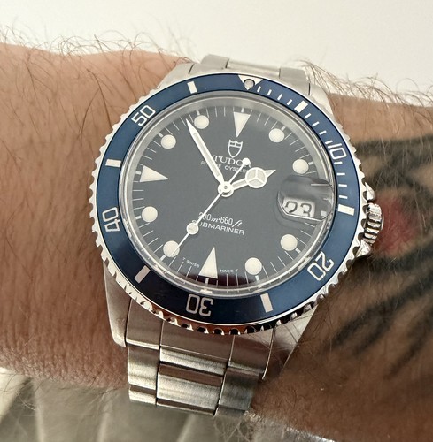 Tudor submariner 75090 blue - tudor,