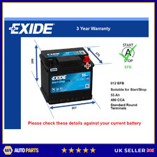 EFB Car Battery fits ALFA