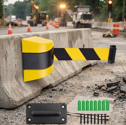 Wall mount queue barrier - mount,