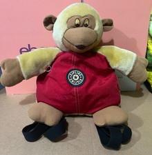 Red Kipling Monkey Backpack
