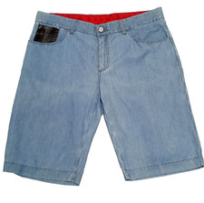 Billionaire Italian Couture Bermuda Shorts Blue Denim Chambray Waist 42" / W42