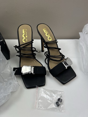 New ego black - black, strappy