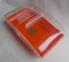 Vintage 1960's Orange Dialene Better-Maid Lidded Cake / Sandwich Server Tray