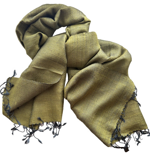 Green thai silk wrap - green,
