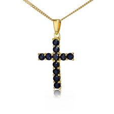 Natural Sapphire Cross