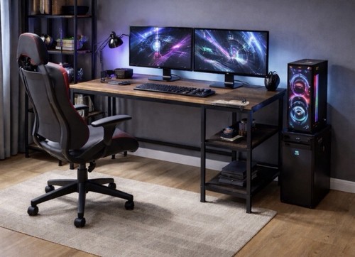 Brand new wooden computer desk - brand,