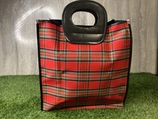 Vintage Retro Red Tartan Plaid