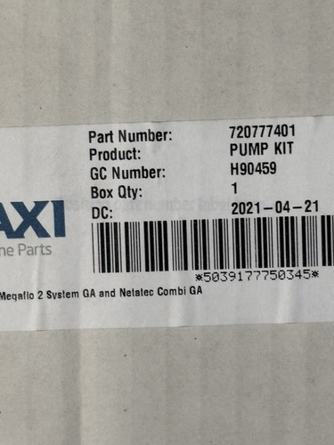 Baxi 720777401 pump brand - pump,