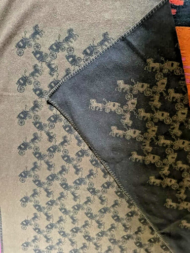 Coach wool throw - throw, blanket