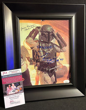 Jeremy Bulloch, Don Bies, Jason Wingreen Signed Boba Fett Star Wars Framed 8x10