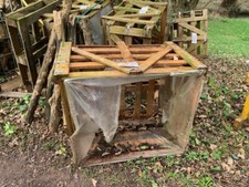 1 x Large Wooden Crate Box Shipping Container - Log store - 100cm x 90cm