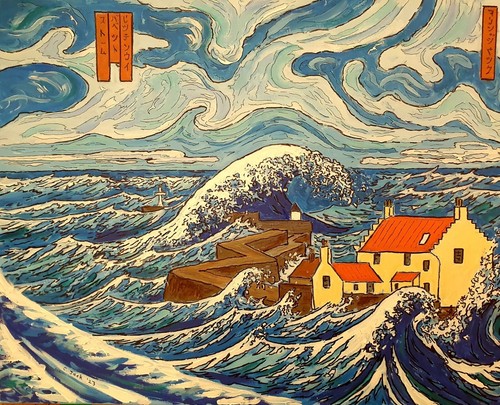 Original painting storm - original, painting: