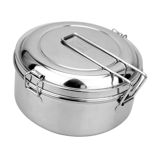 Stainless steel lunch box - steel,