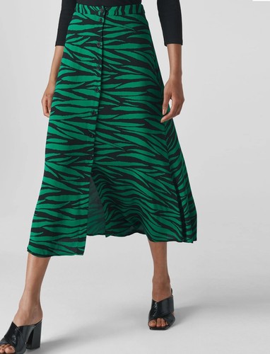Whistles midi skirt green - whistles,