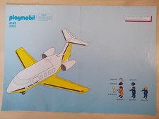 Playmobil Building Instructions 3185/3352 Aero Line Airplane, A4, 8 Pages