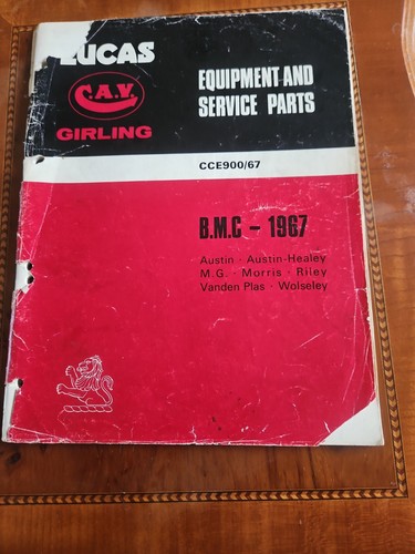 Lucas parts manual bmc - lucas,