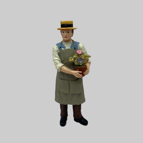Dolls house resin gardener - dolls,