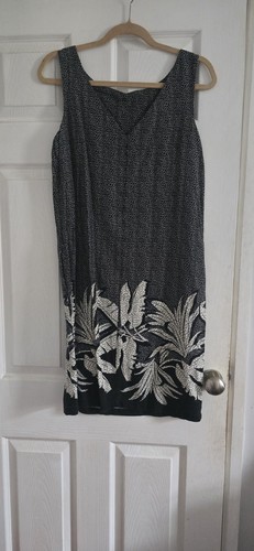 Black white floral speckled - black/white, floral/speckled