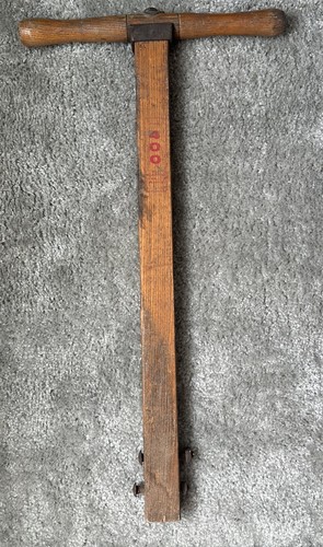 Antique wooden push - push, mower