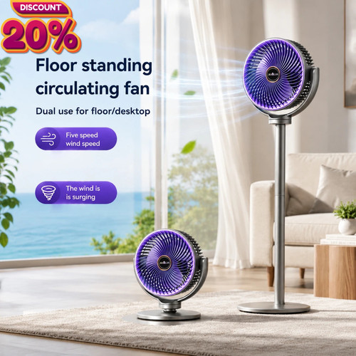 Silent standing fan for - silent,