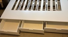 IKEA Nordli Double Bed Frame with 6 Storage Drawers - Excellent condition 