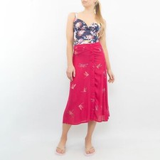 Next Womens Skirt Pink Midi