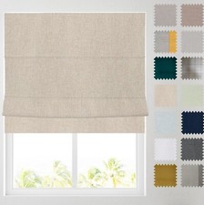 Soft Textured Ara Roman Blinds - Choice of Deluxe or Standard Headrail