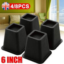 4X Bed Chair Risers Feet Leg