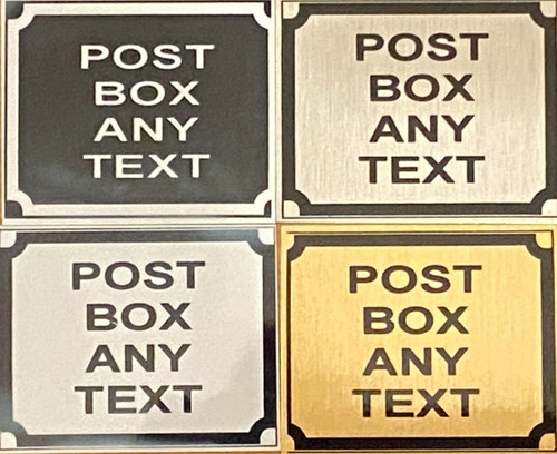 Personalised post box printed - post,