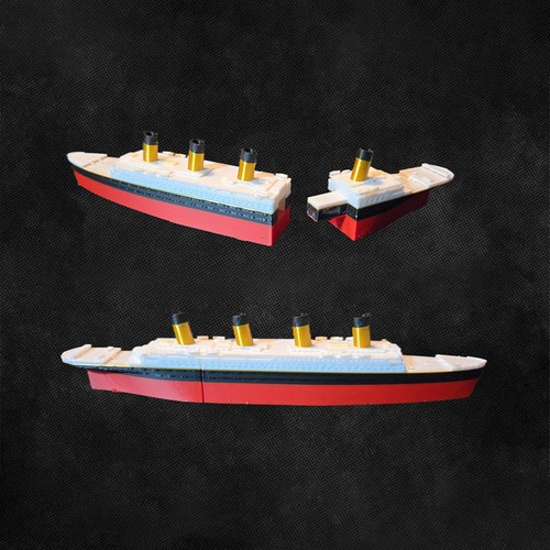 Titanic split ship - ship, toy
