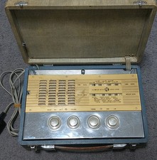 PYE Portable Valve Radio 1950's Mains-Battery