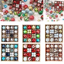 44Pcs Large Christmas Baubles