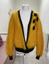 Vintage Mohair Yellow Cardigan